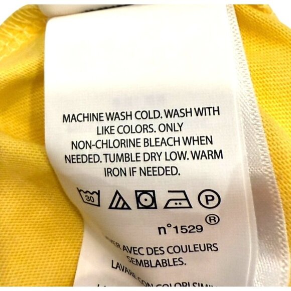 Ralph Lauren Baby Yellow Girls Boys Cotton Long Sleeve Tee Shirt 3 Months NWOT - Picture 3 of 5